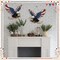 2 Pcs Patriotic Eagle Door Wreaths, 4th of July Wooden Hanging Signs, 250th Anniversary Eagle Wall Plaques for Memorial Day, Indoor Outdoor Americana Decor